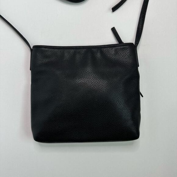 Kate Spade New York Black Pebble Leather Zip Top Crossbody Handbag - Picture 6 of 10